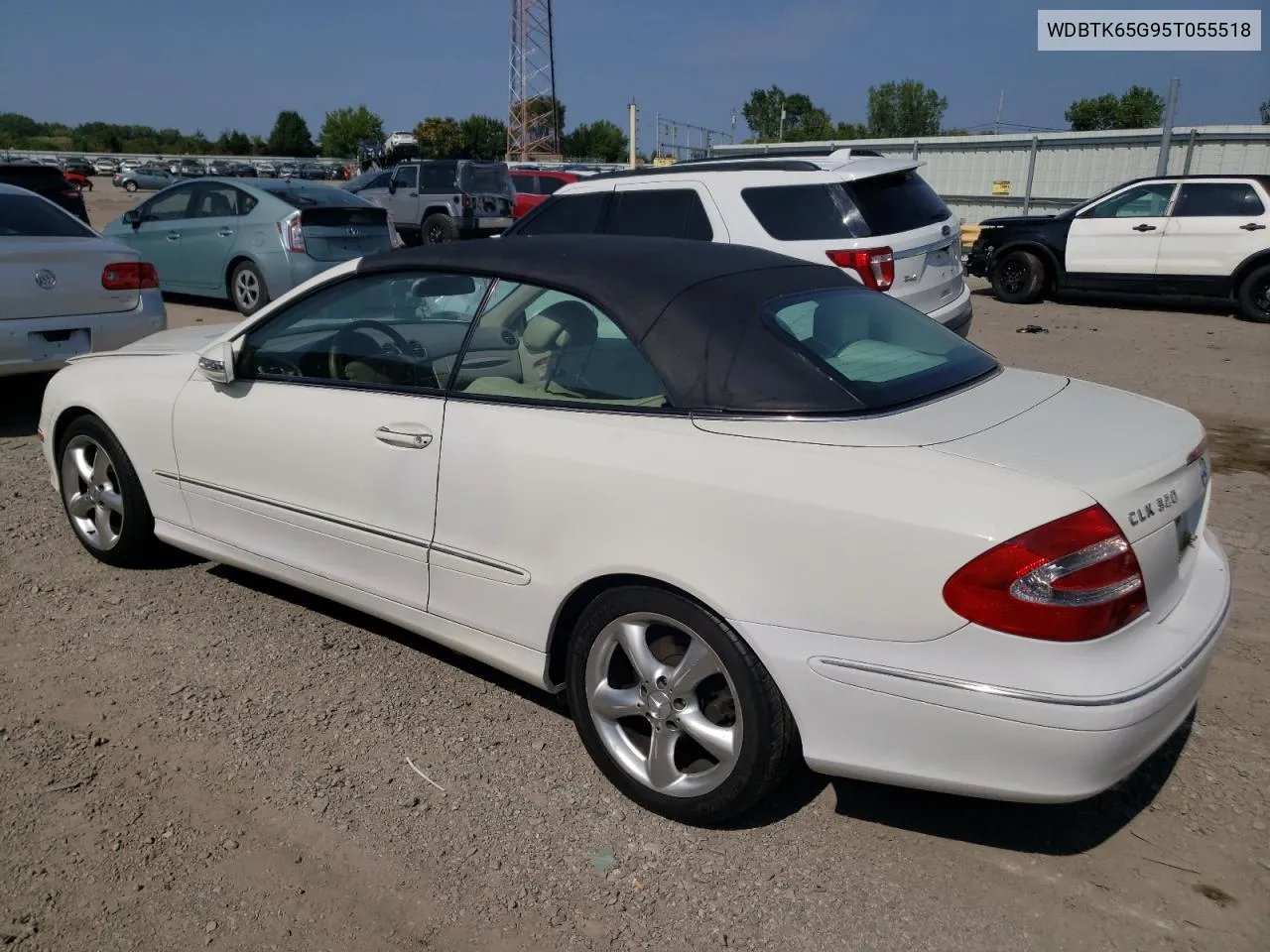 2005 Mercedes-Benz Clk 320 VIN: WDBTK65G95T055518 Lot: 68543174