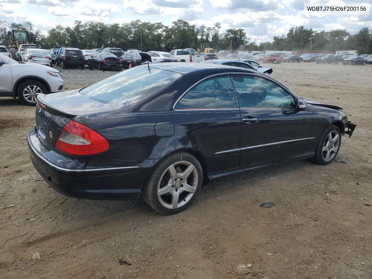 2006 Mercedes-Benz Clk 500 VIN: WDBTJ75H26F200156 Lot: 68614104