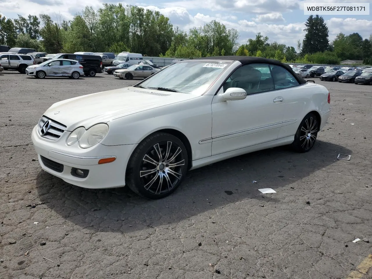 WDBTK56F27T081171 2007 Mercedes-Benz Clk 350