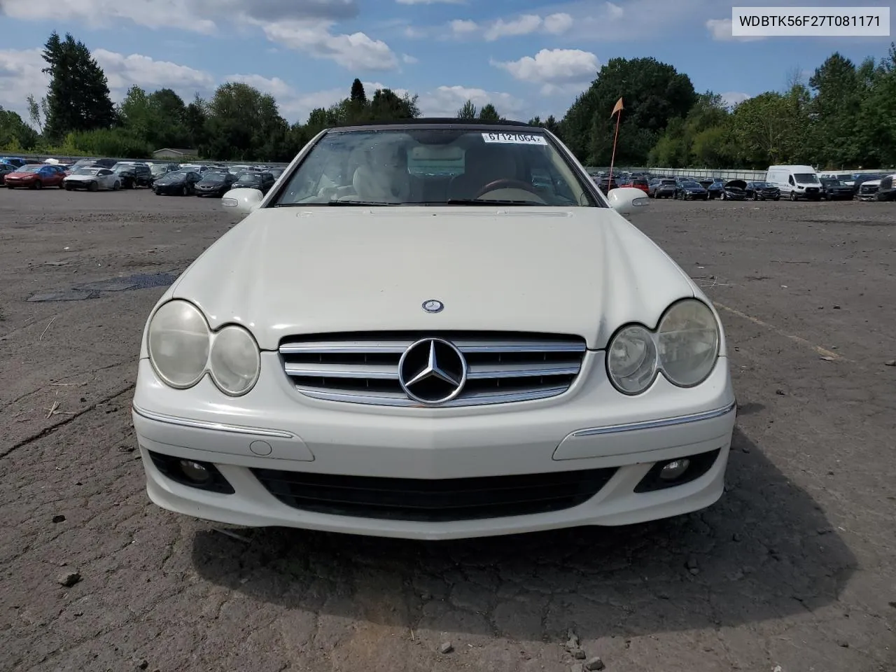 2007 Mercedes-Benz Clk 350 VIN: WDBTK56F27T081171 Lot: 67127064