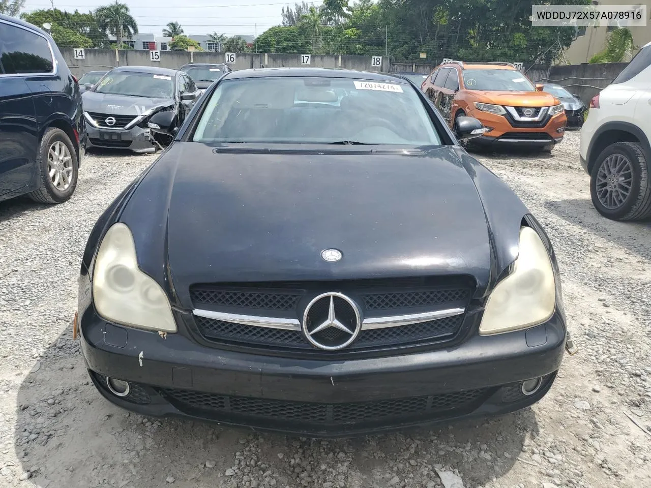 2007 Mercedes-Benz Cls 550 VIN: WDDDJ72X57A078916 Lot: 72074274