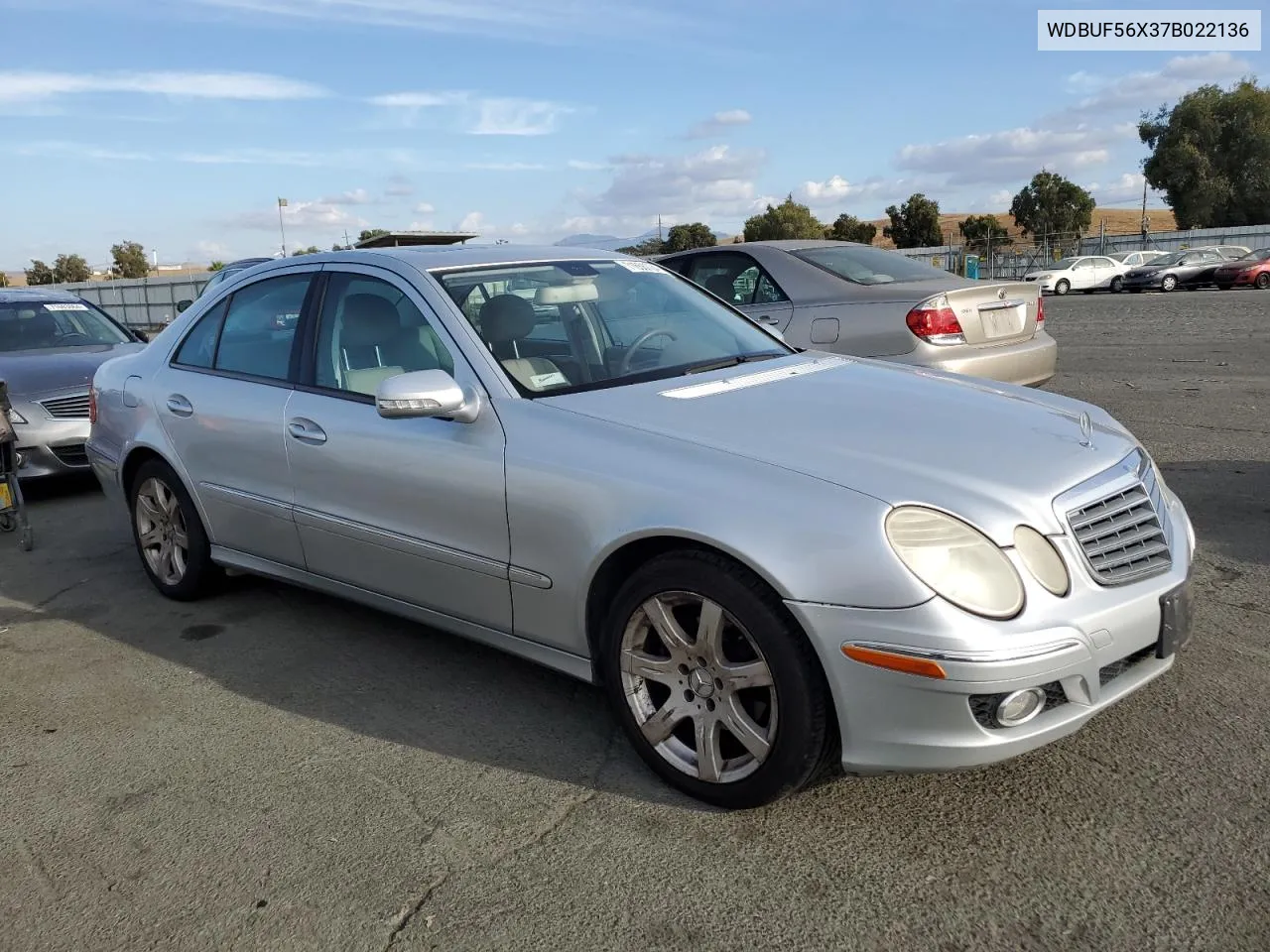 2007 Mercedes-Benz E 350 VIN: WDBUF56X37B022136 Lot: 71655724