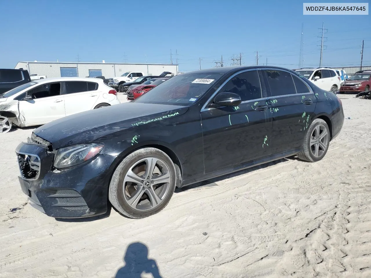 2019 Mercedes-Benz E 300 VIN: WDDZF4JB6KA547645 Lot: 72309864