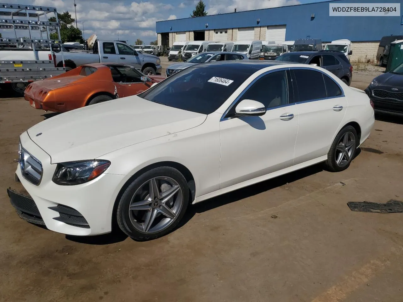 2020 Mercedes-Benz E 350 4Matic VIN: WDDZF8EB9LA728404 Lot: 71606464