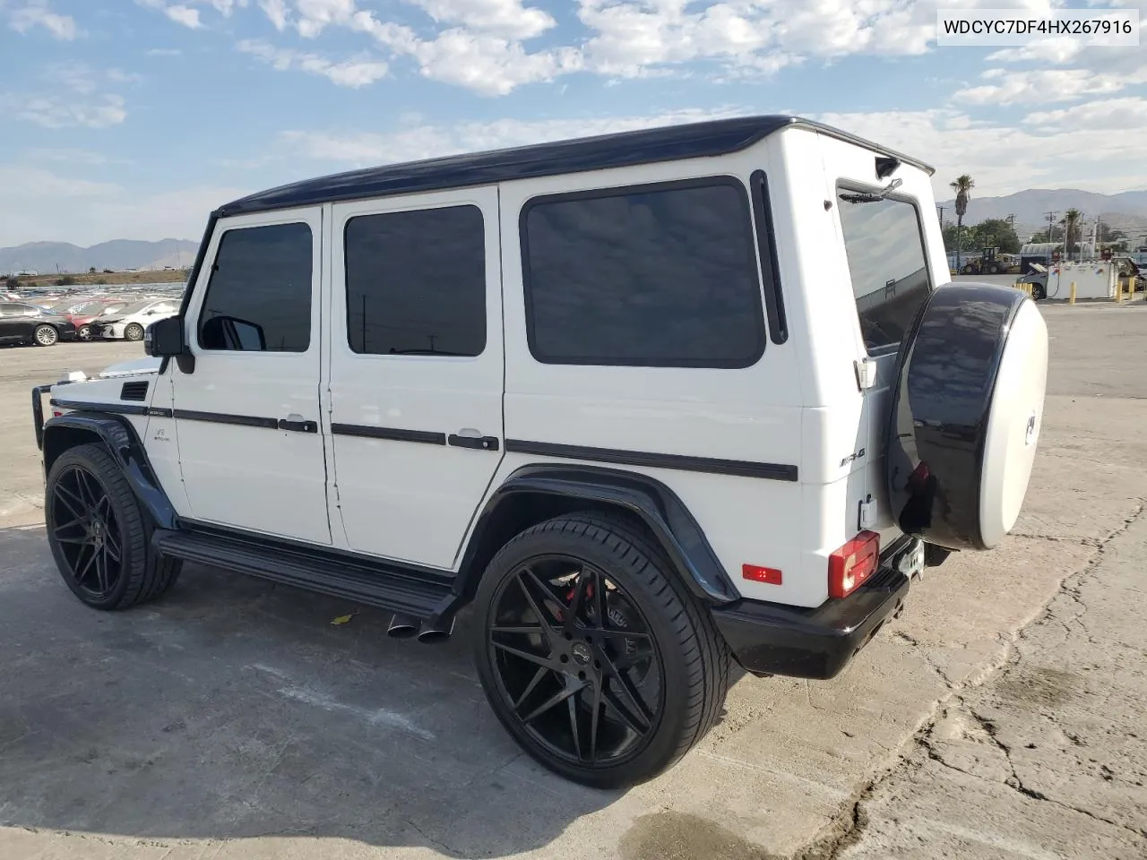 2017 Mercedes-Benz G 63 Amg VIN: WDCYC7DF4HX267916 Lot: 70646694