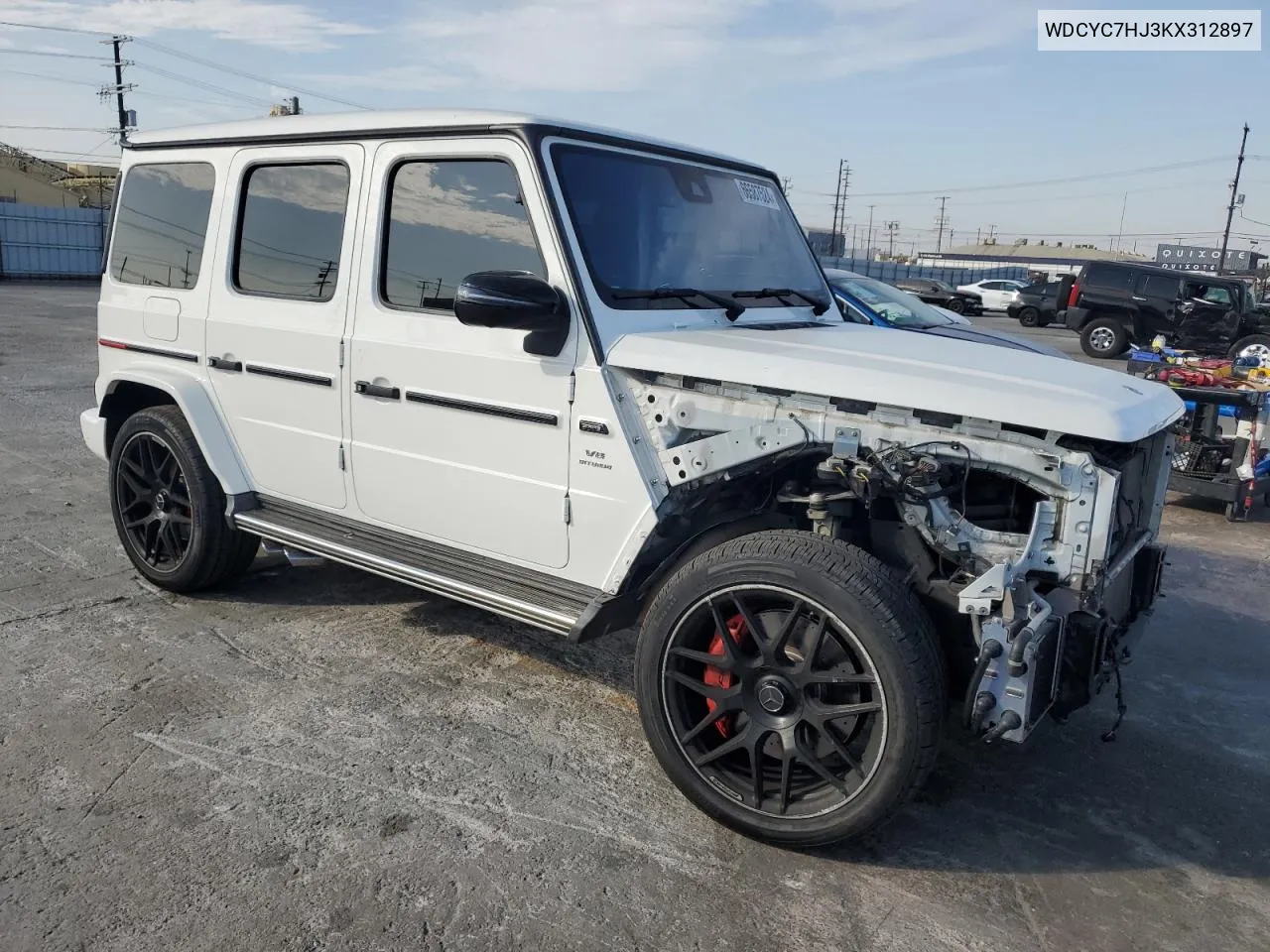 2019 Mercedes-Benz G 63 Amg VIN: WDCYC7HJ3KX312897 Lot: 66587524