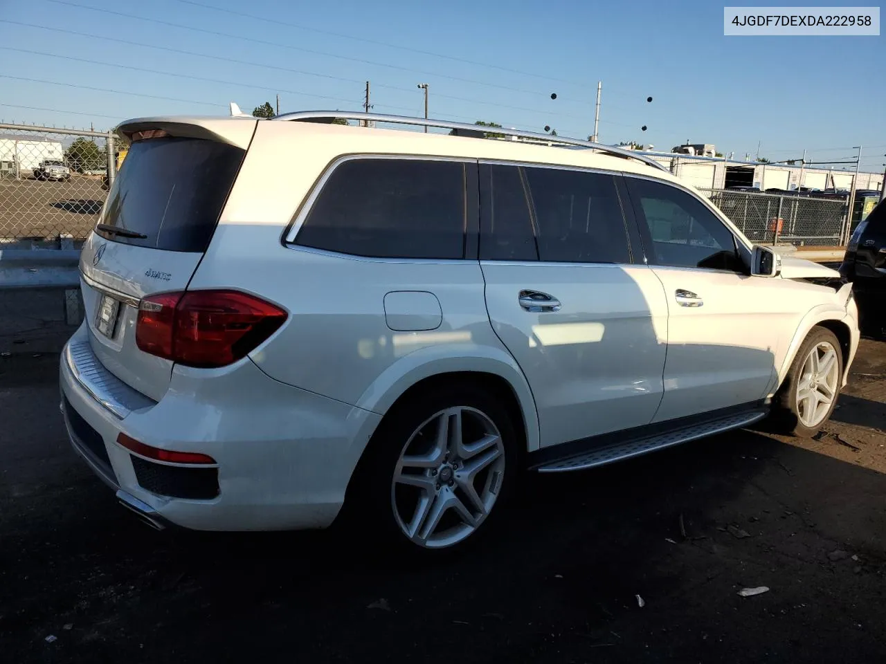 2013 Mercedes-Benz Gl 550 4Matic VIN: 4JGDF7DEXDA222958 Lot: 69009474