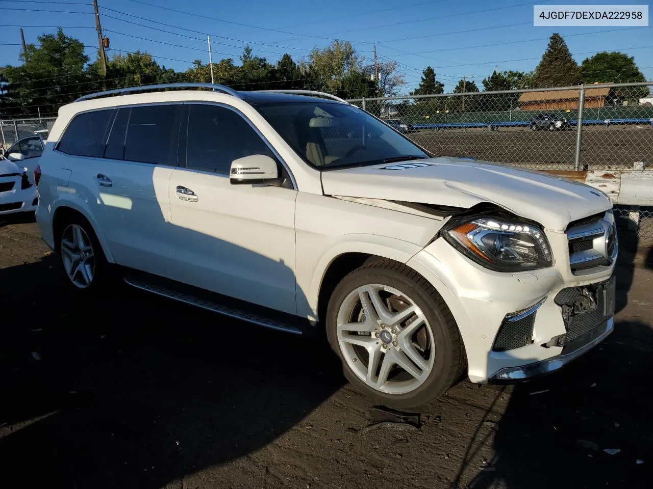 2013 Mercedes-Benz Gl 550 4Matic VIN: 4JGDF7DEXDA222958 Lot: 69009474