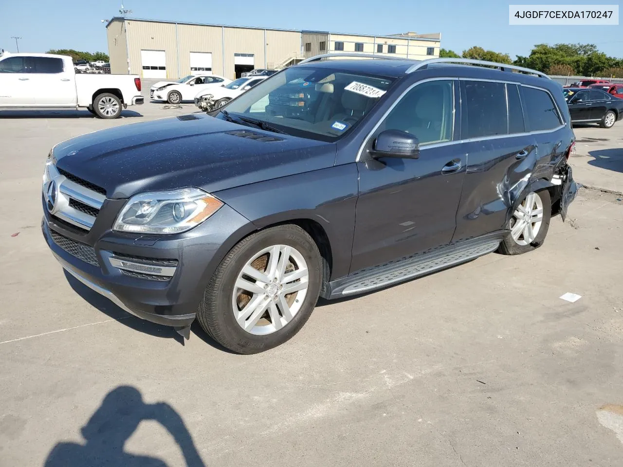 2013 Mercedes-Benz Gl 450 4Matic VIN: 4JGDF7CEXDA170247 Lot: 70887214