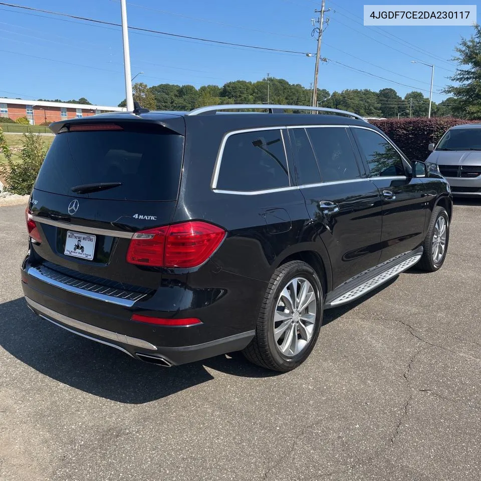 2013 Mercedes-Benz Gl 450 4Matic VIN: 4JGDF7CE2DA230117 Lot: 72161894