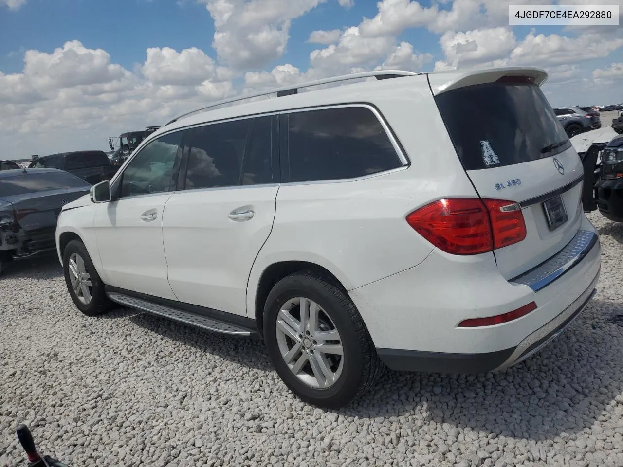 4JGDF7CE4EA292880 2014 Mercedes-Benz Gl 450 4Matic