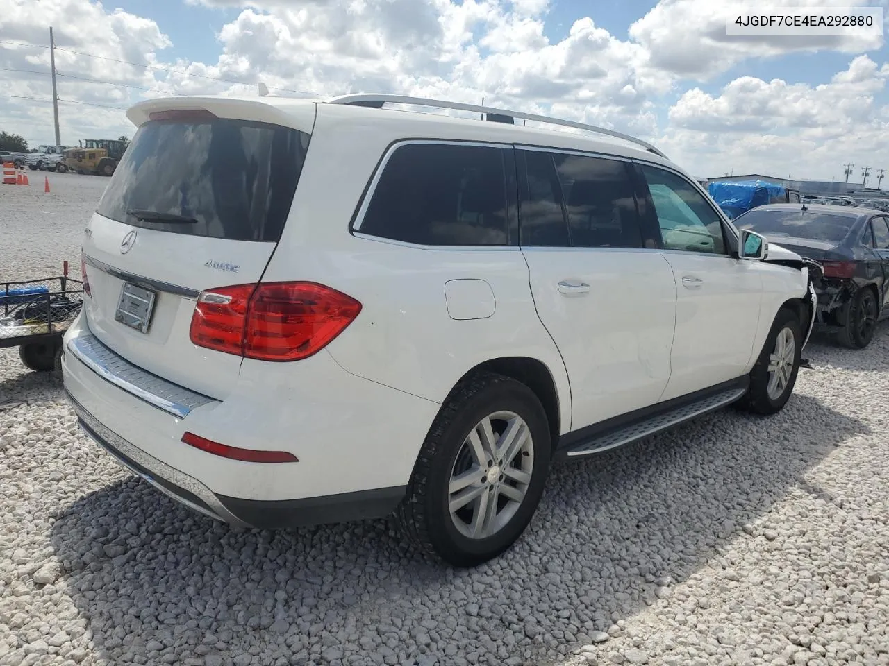 4JGDF7CE4EA292880 2014 Mercedes-Benz Gl 450 4Matic