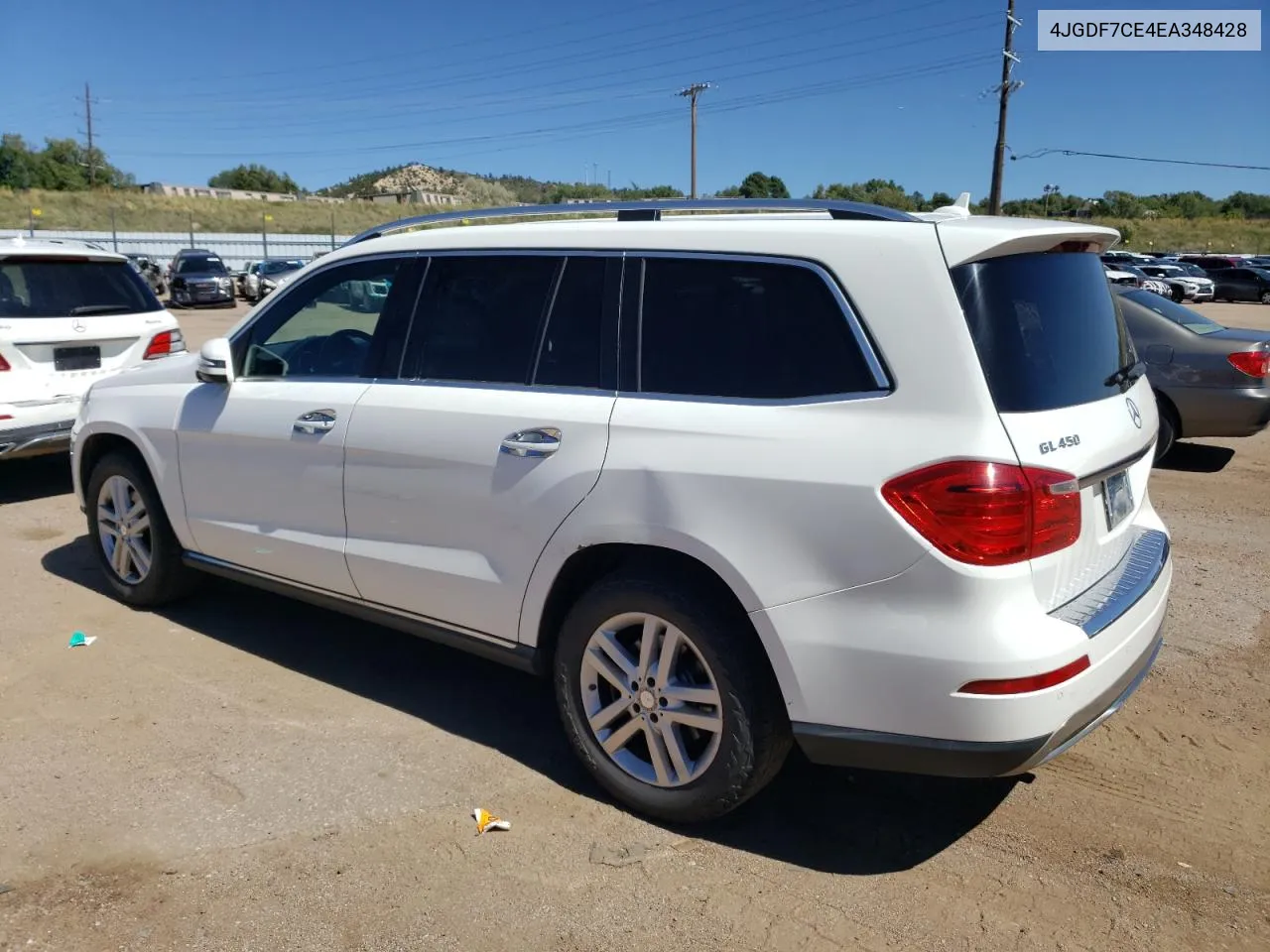 2014 Mercedes-Benz Gl 450 4Matic VIN: 4JGDF7CE4EA348428 Lot: 72231154