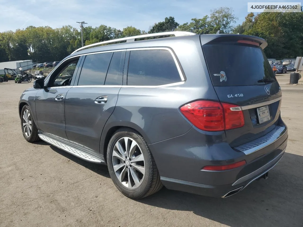 4JGDF6EE3FA465362 2015 Mercedes-Benz Gl 450 4Matic