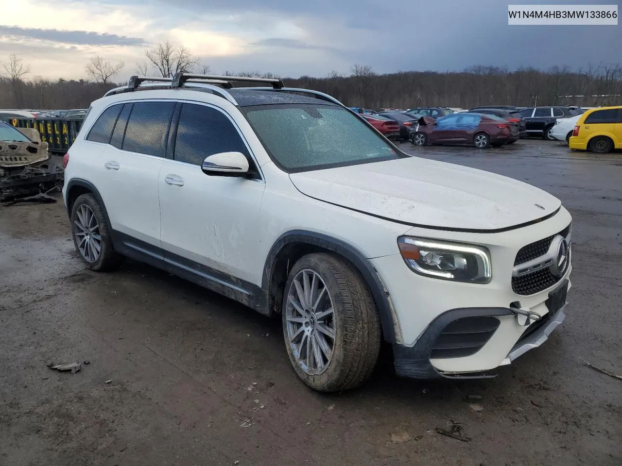 2021 Mercedes-Benz Glb 250 4Matic VIN: W1N4M4HB3MW133866 Lot: 42252884