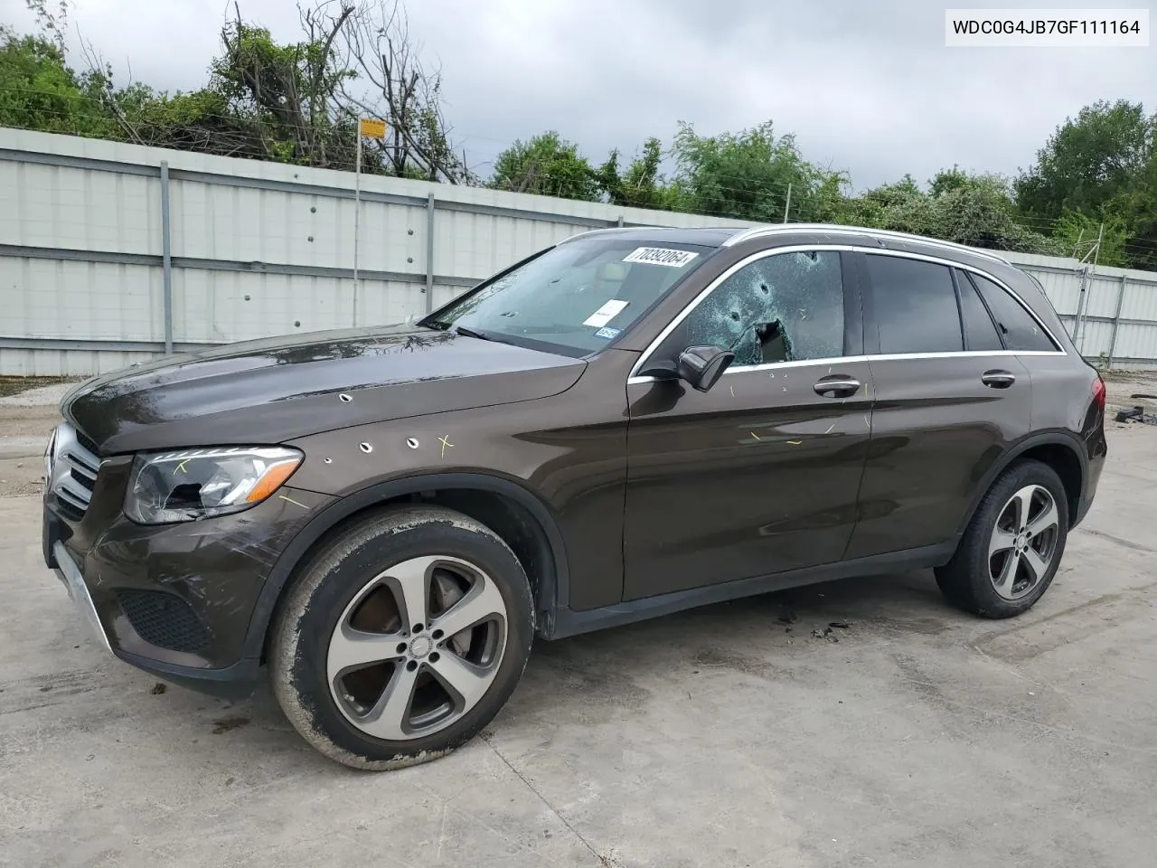 2016 Mercedes-Benz Glc 300 VIN: WDC0G4JB7GF111164 Lot: 70392064