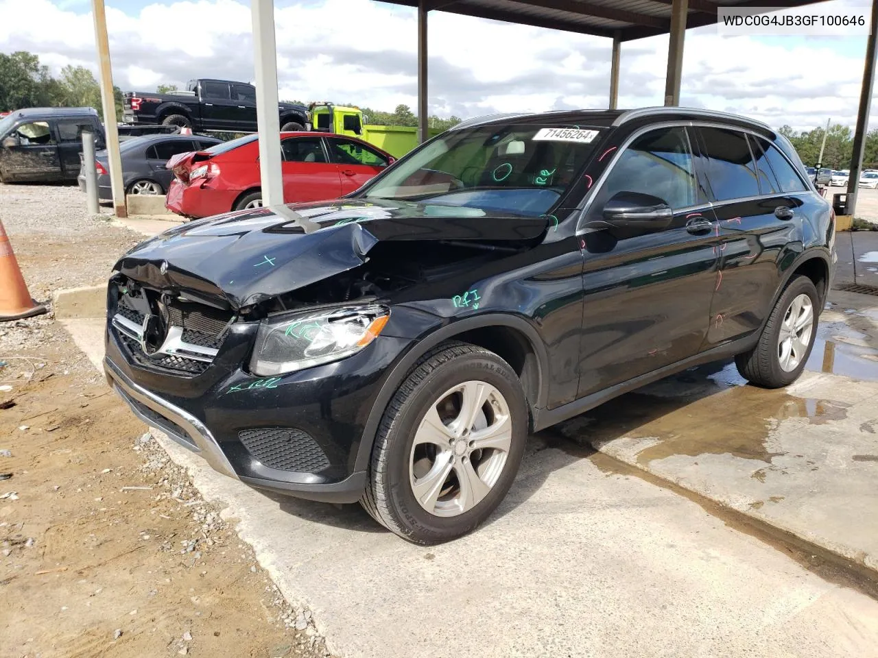 2016 Mercedes-Benz Glc 300 VIN: WDC0G4JB3GF100646 Lot: 71456264