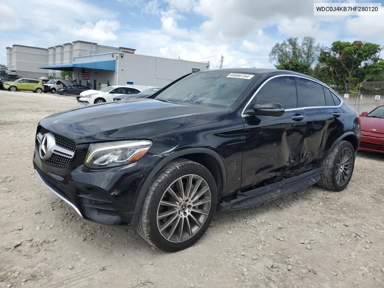 2017 Mercedes-Benz Glc Coupe 300 4Matic VIN: WDC0J4KB7HF280120 Lot: 69060764