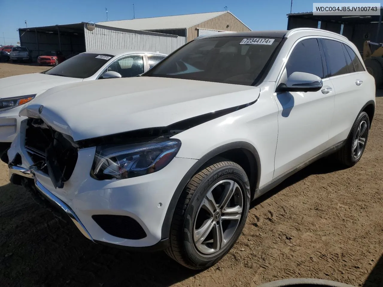 2018 Mercedes-Benz Glc 300 VIN: WDC0G4JB5JV100743 Lot: 72344174