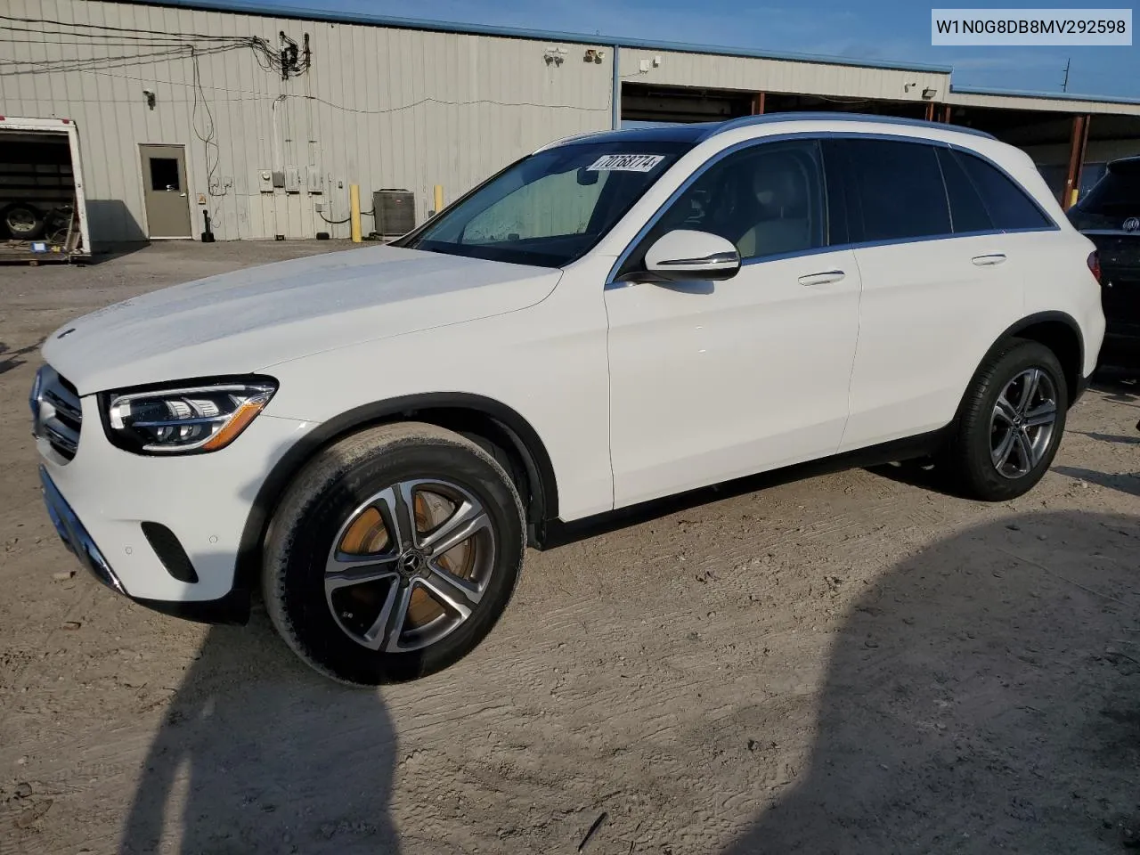 2021 Mercedes-Benz Glc 300 VIN: W1N0G8DB8MV292598 Lot: 70768774