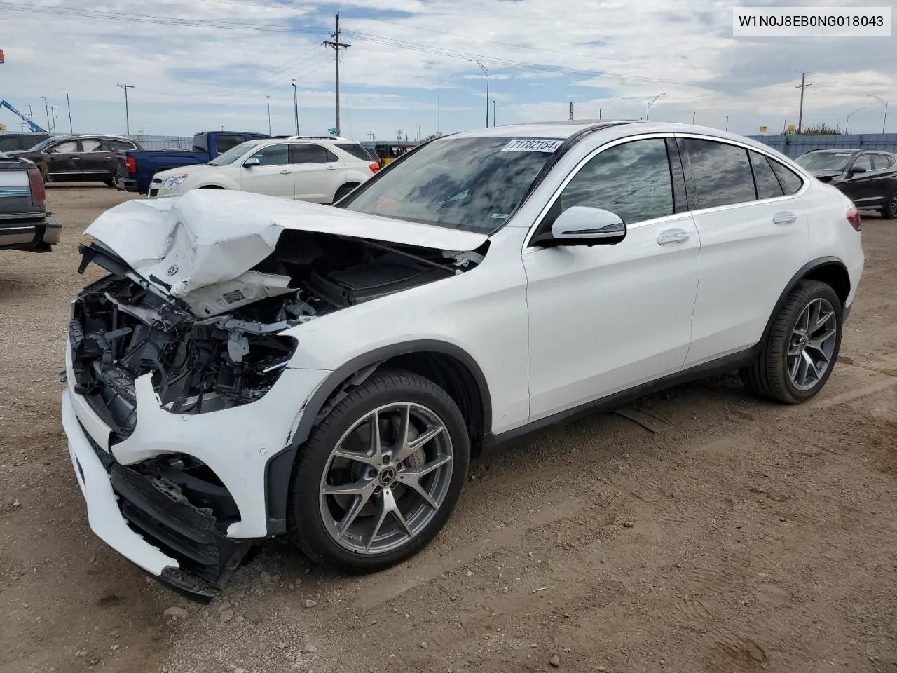 2022 Mercedes-Benz Glc Coupe 300 4Matic VIN: W1N0J8EB0NG018043 Lot: 71782154