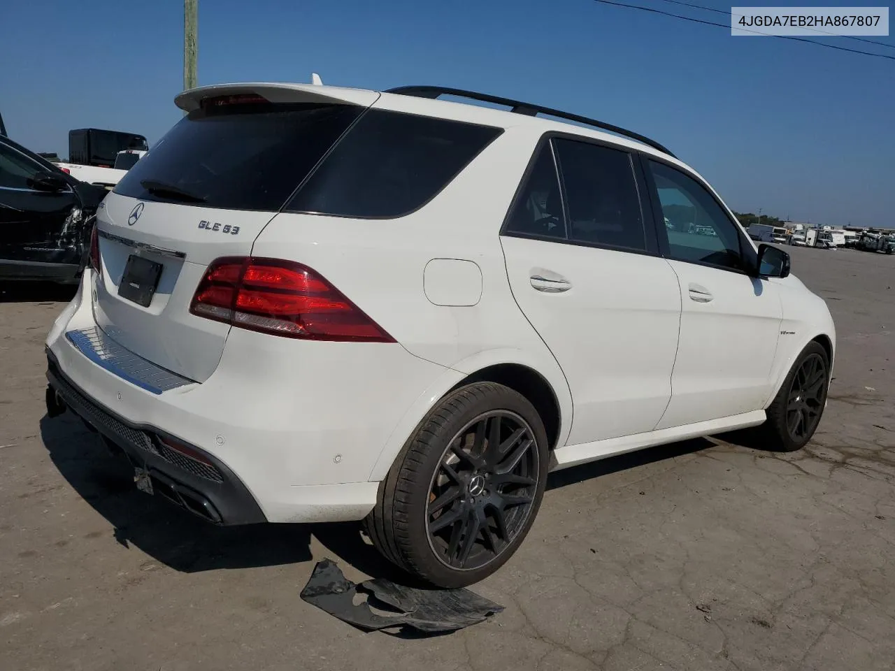 2017 Mercedes-Benz Gle 63 Amg 4Matic VIN: 4JGDA7EB2HA867807 Lot: 68904084