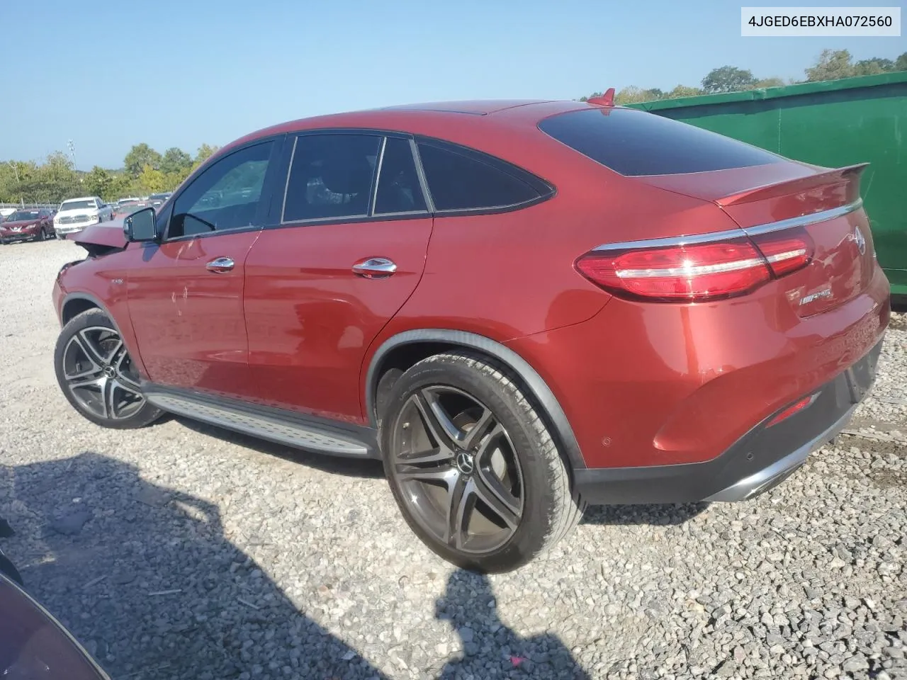 2017 Mercedes-Benz Gle Coupe 43 Amg VIN: 4JGED6EBXHA072560 Lot: 69270444