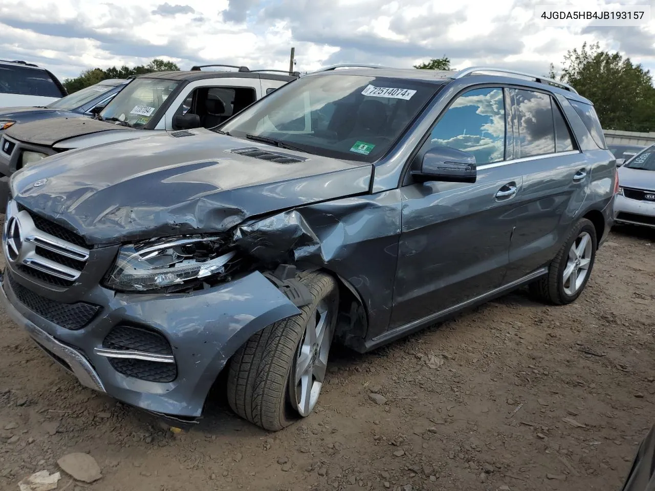 2018 Mercedes-Benz Gle 350 4Matic VIN: 4JGDA5HB4JB193157 Lot: 72514074