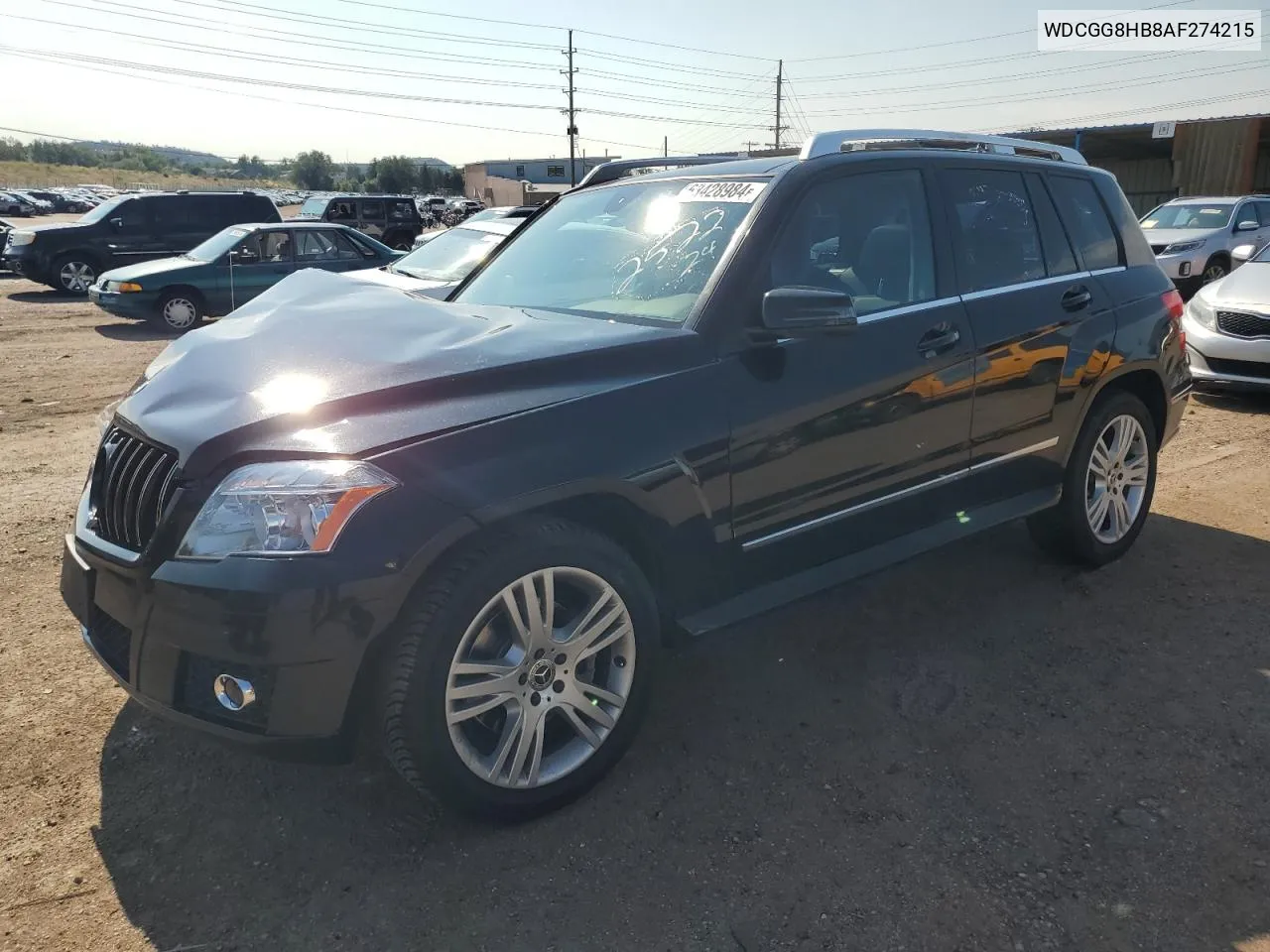 2010 Mercedes-Benz Glk 350 4Matic VIN: WDCGG8HB8AF274215 Lot: 63428984