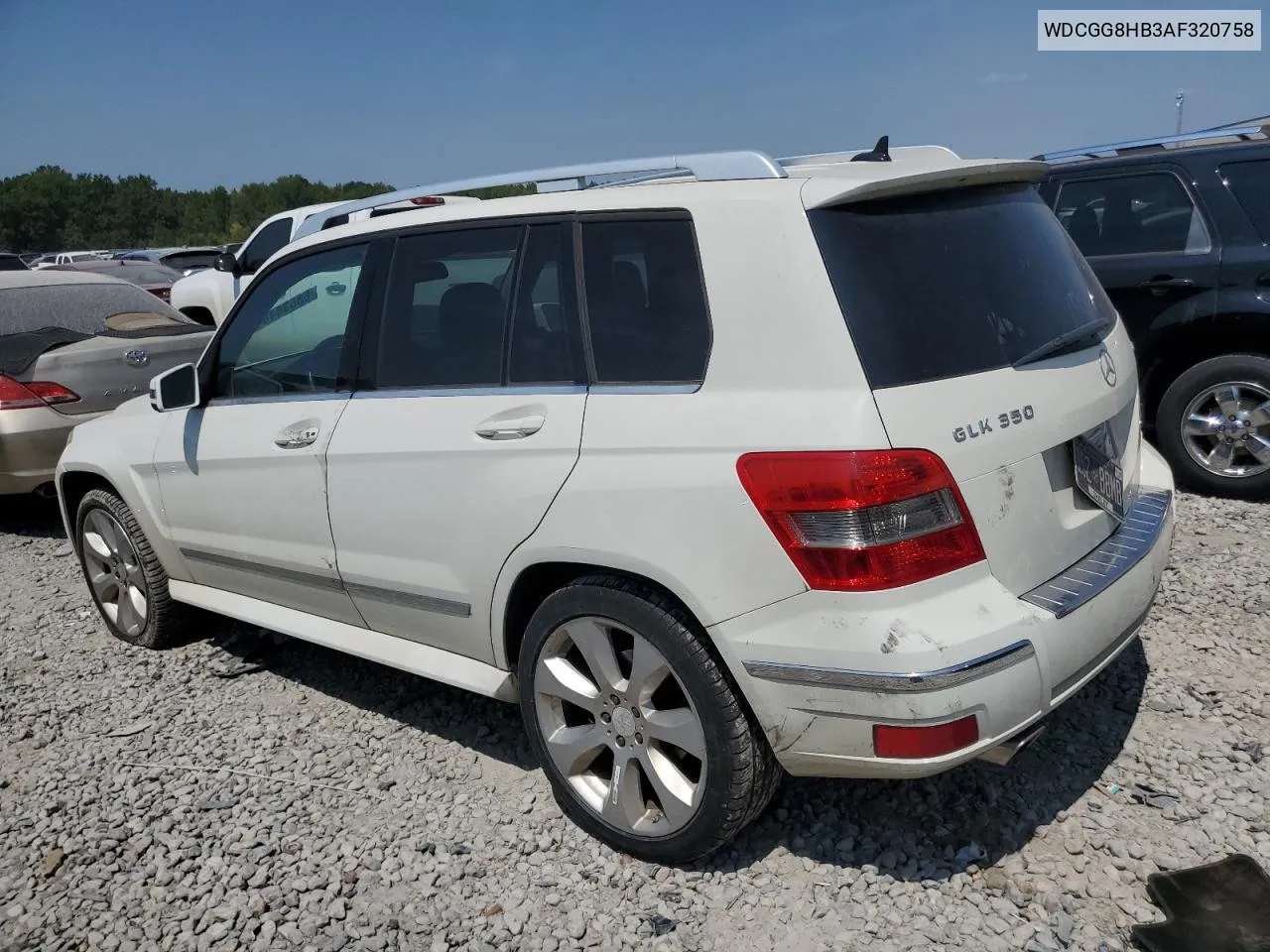 2010 Mercedes-Benz Glk 350 4Matic VIN: WDCGG8HB3AF320758 Lot: 68538484