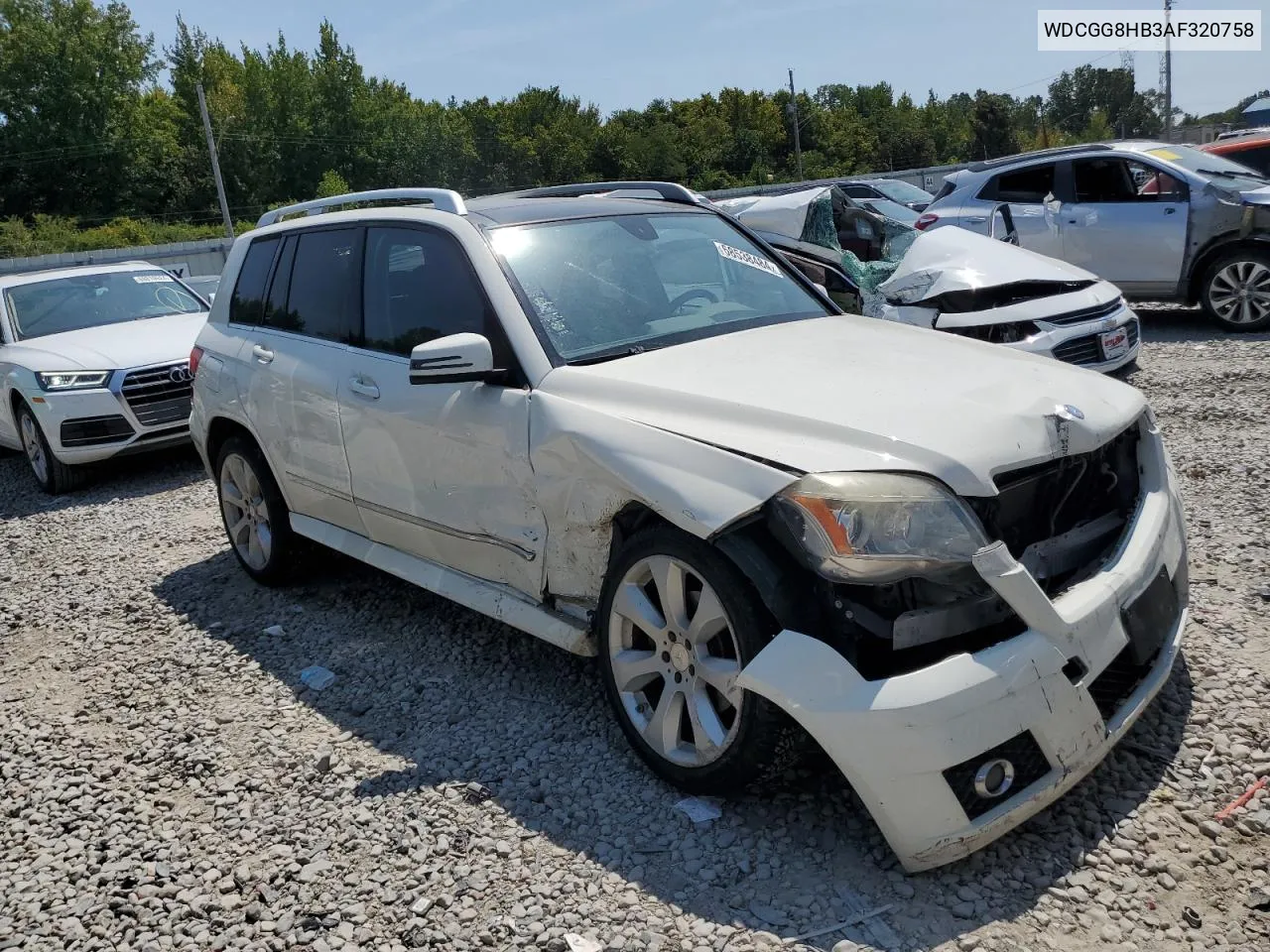 2010 Mercedes-Benz Glk 350 4Matic VIN: WDCGG8HB3AF320758 Lot: 68538484