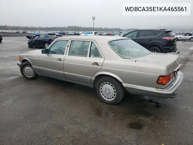 1989 Mercedes-Benz 420 Sel VIN: WDBCA35E1KA465561 Lot: 61400034