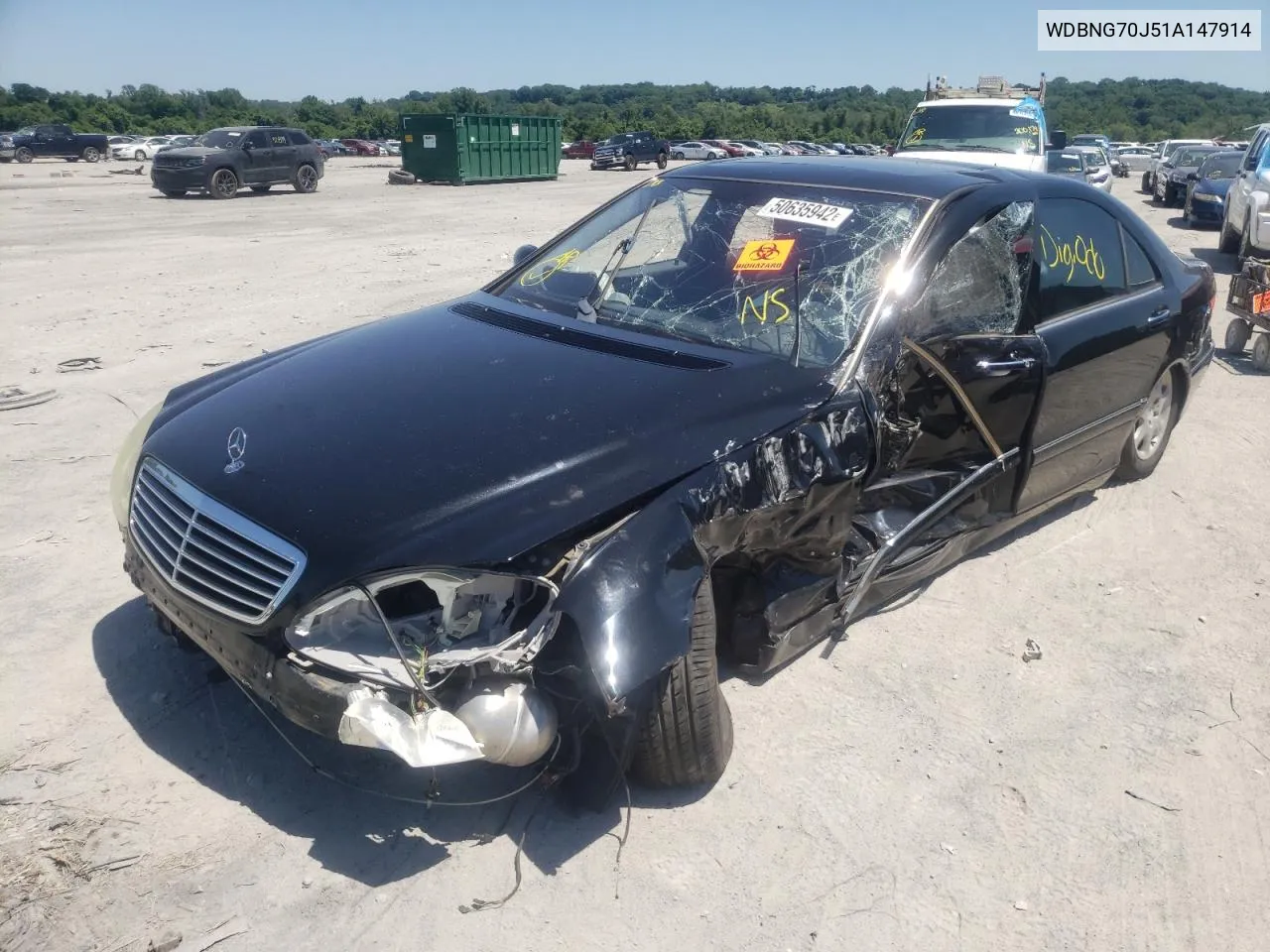 WDBNG70J51A147914 2001 Mercedes-Benz S 430