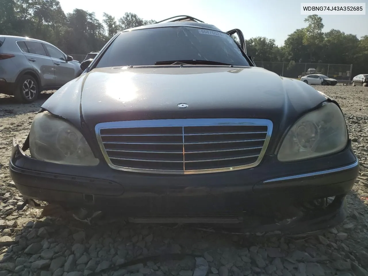 2003 Mercedes-Benz S 55 Amg VIN: WDBNG74J43A352685 Lot: 66876524