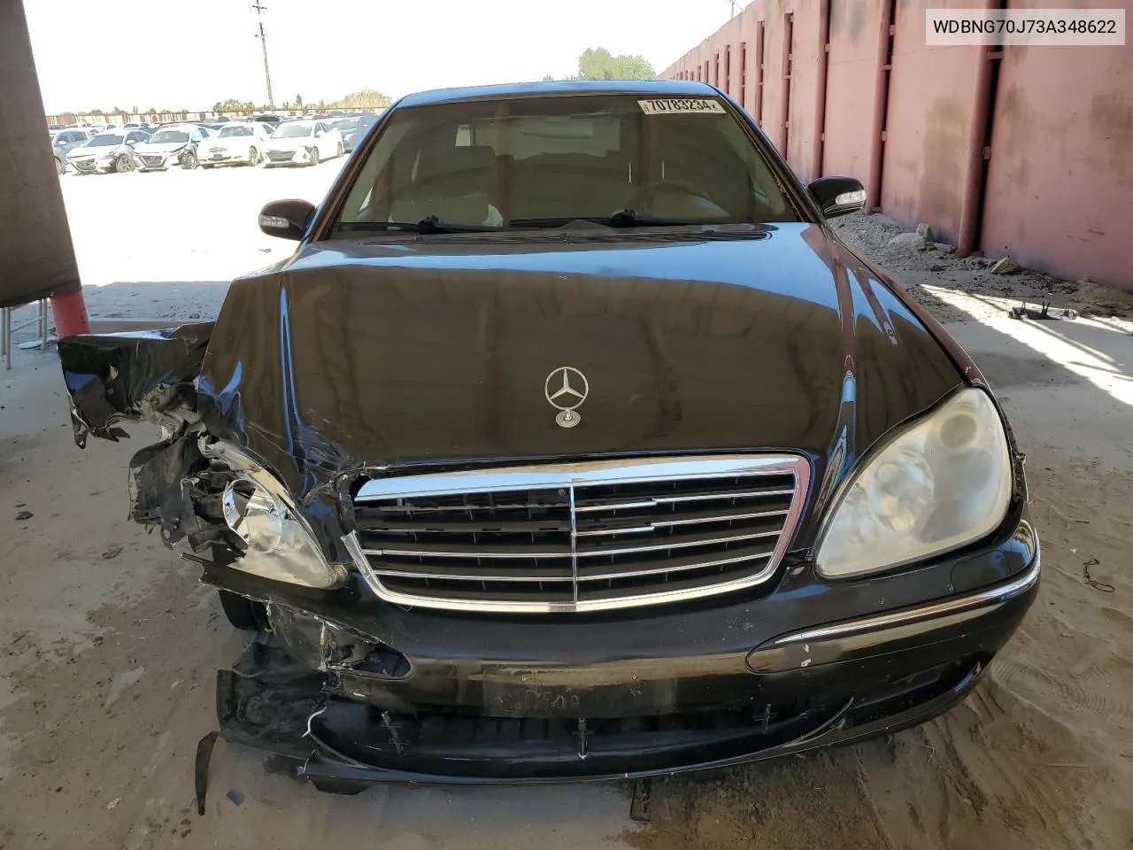 2003 Mercedes-Benz S 430 VIN: WDBNG70J73A348622 Lot: 70783234