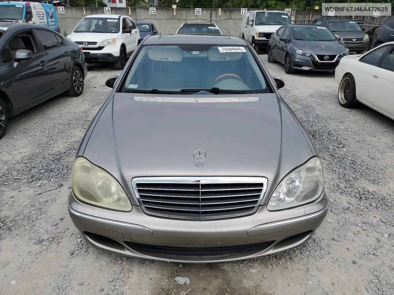 2006 Mercedes-Benz S 350 VIN: WDBNF67J46A472628 Lot: 70504044