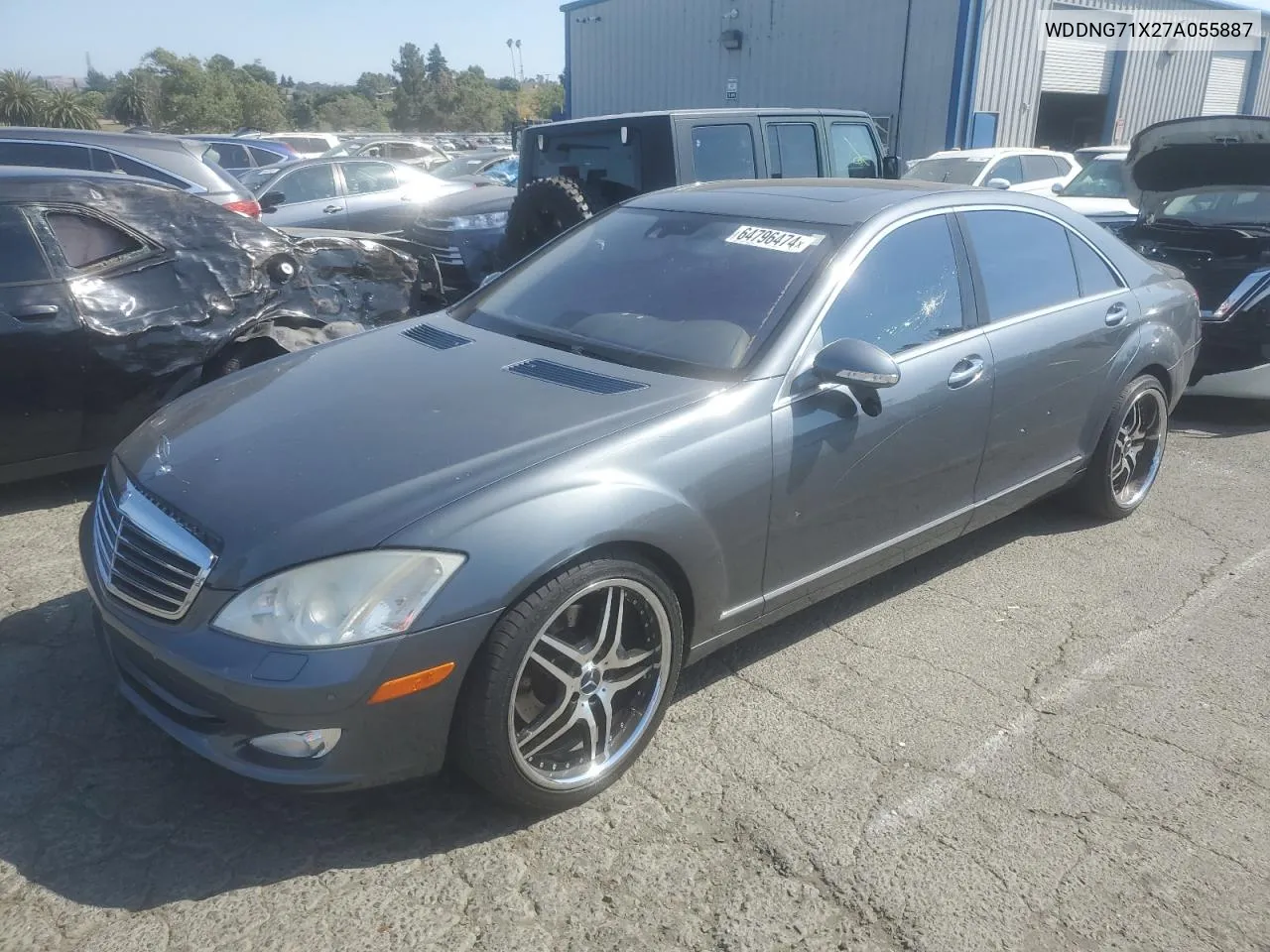 2007 Mercedes-Benz S 550 VIN: WDDNG71X27A055887 Lot: 64796474