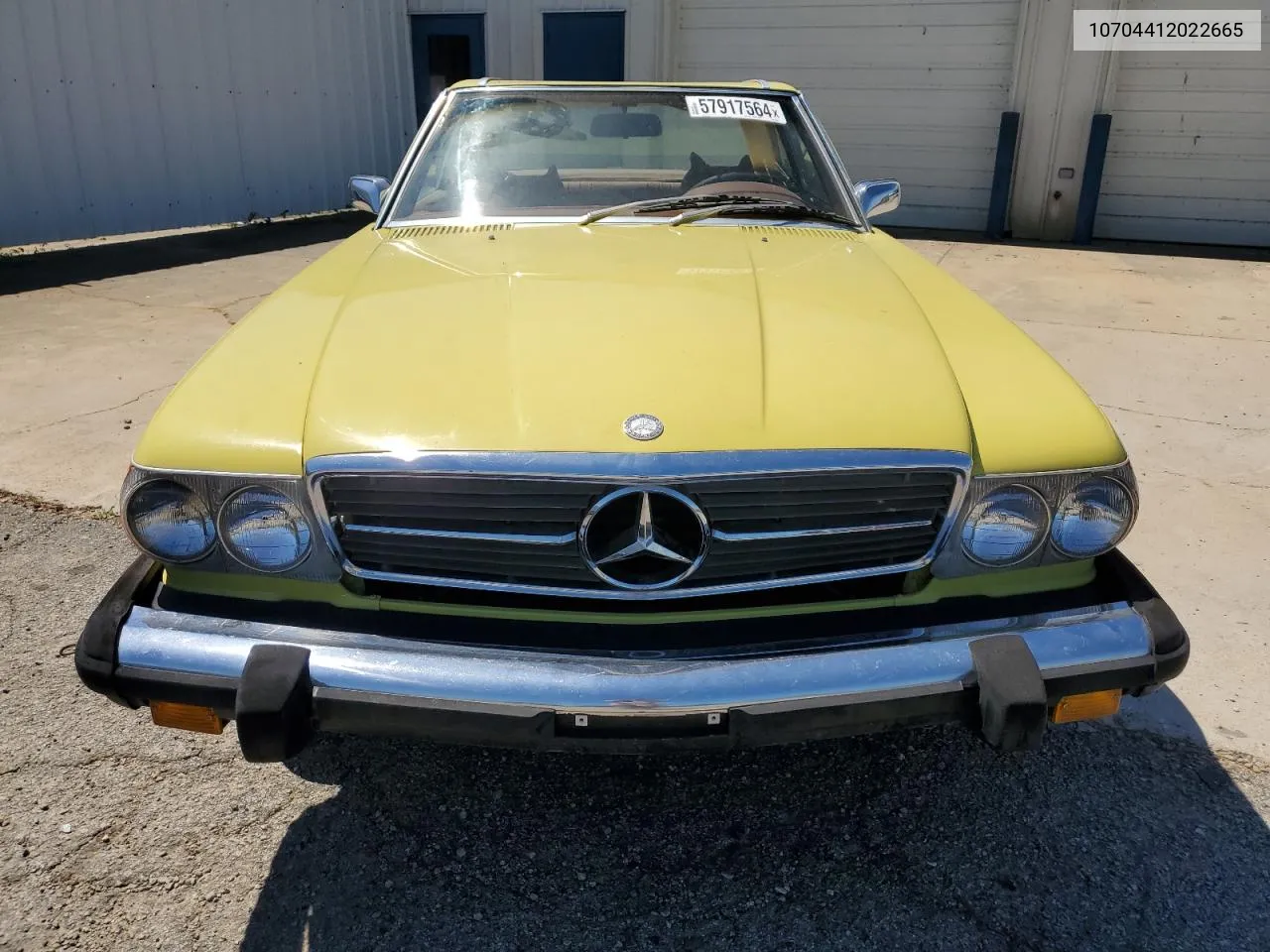 1975 Mercedes-Benz 450 Sl VIN: 10704412022665 Lot: 57917564