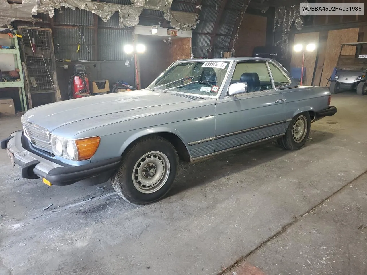 1985 Mercedes-Benz 380 Sl VIN: WDBBA45D2FA031938 Lot: 69996974