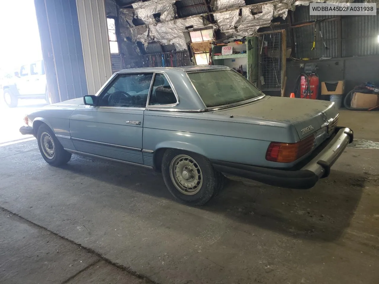 WDBBA45D2FA031938 1985 Mercedes-Benz 380 Sl