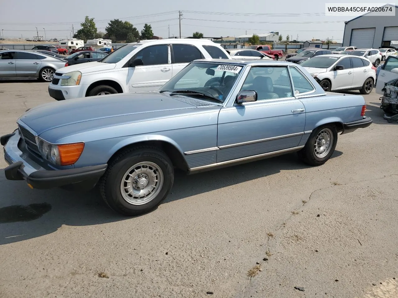 1985 Mercedes-Benz 380 Sl VIN: WDBBA45C6FA020674 Lot: 70539584