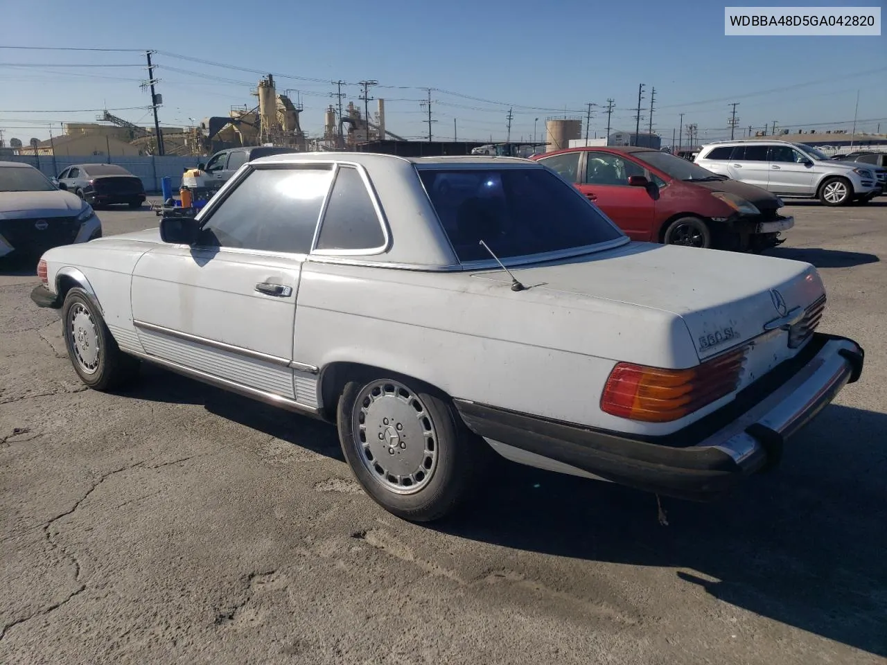 WDBBA48D5GA042820 1986 Mercedes-Benz 560 Sl