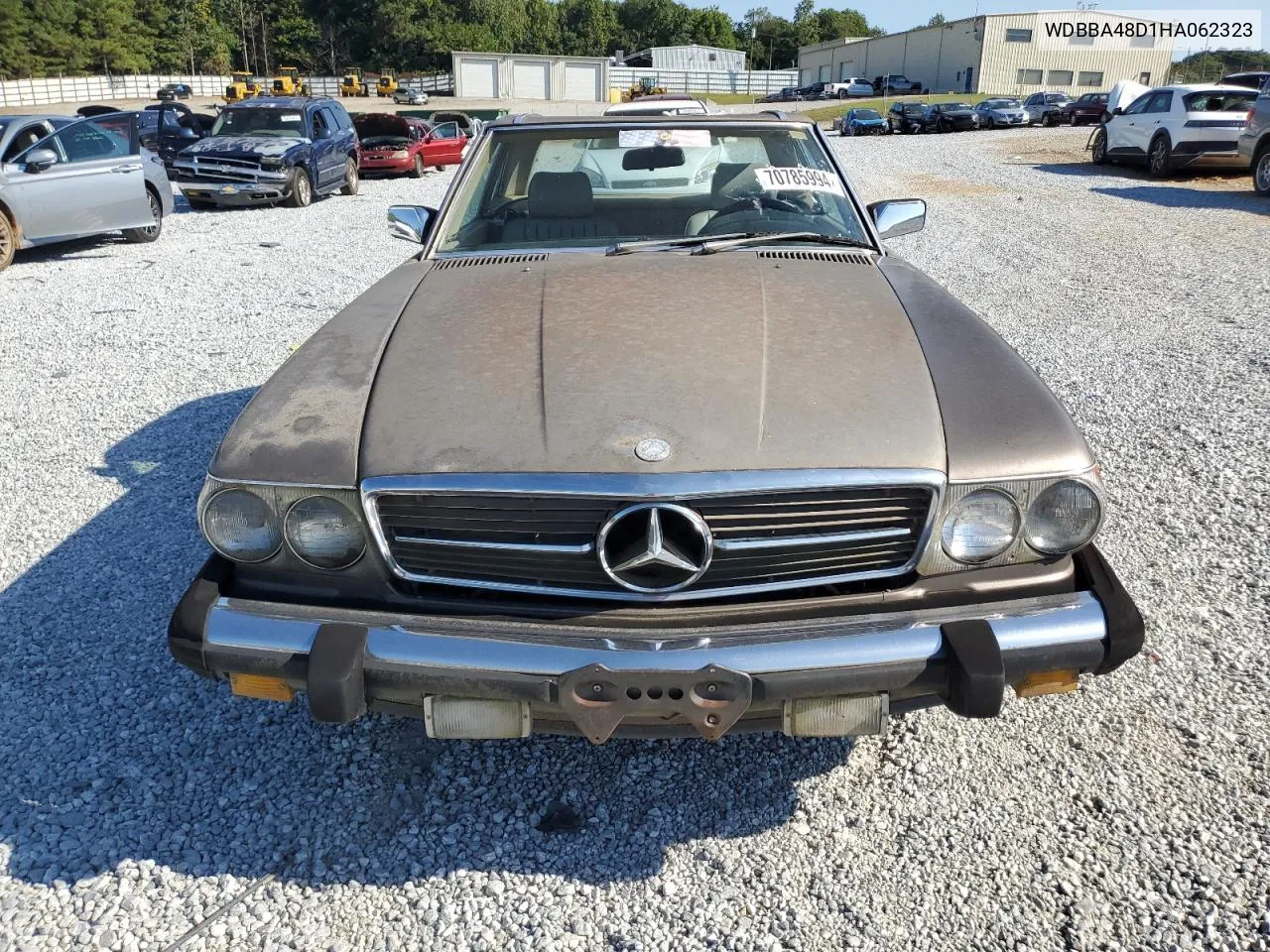 1987 Mercedes-Benz 560 Sl VIN: WDBBA48D1HA062323 Lot: 70785994