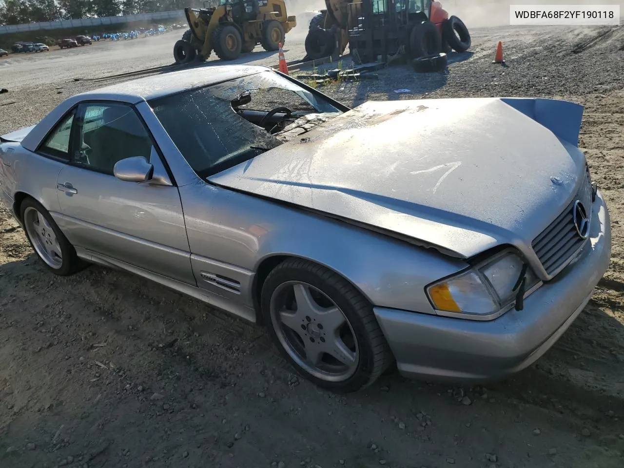 WDBFA68F2YF190118 2000 Mercedes-Benz Sl 500