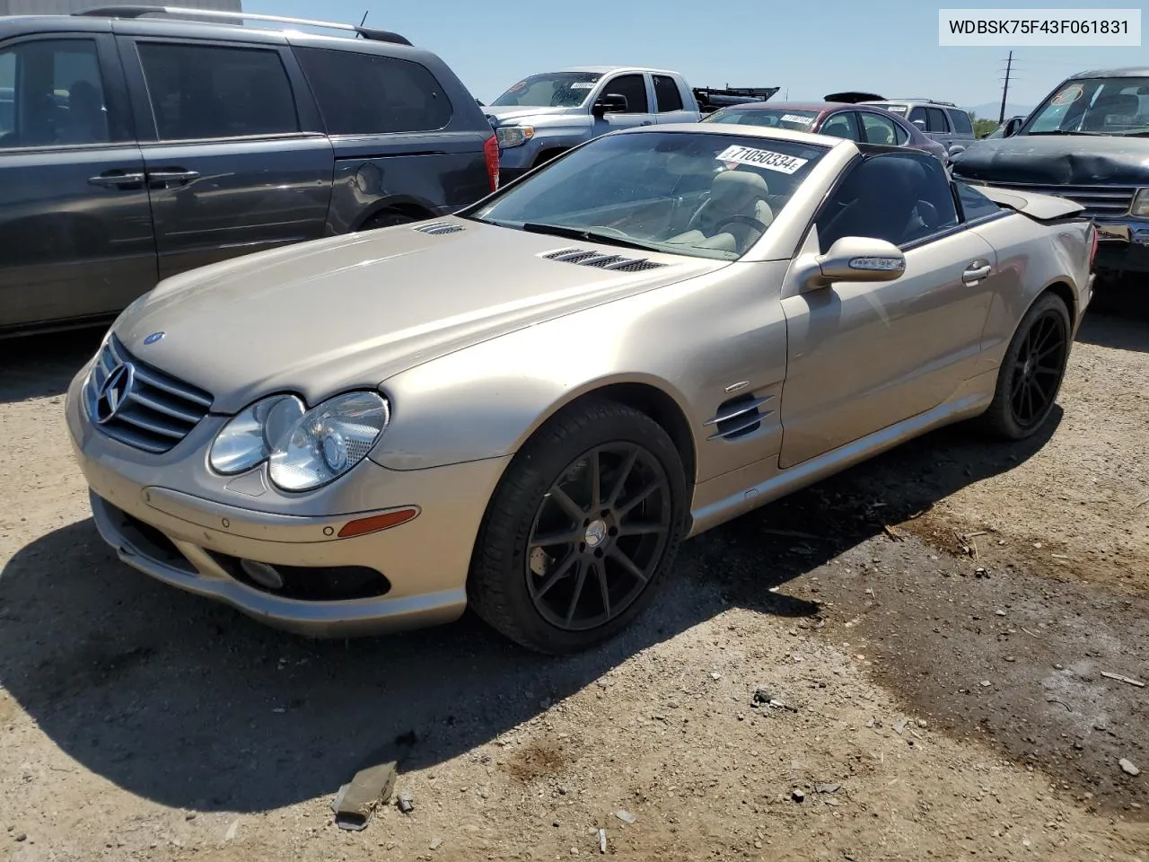 WDBSK75F43F061831 2003 Mercedes-Benz Sl 500R