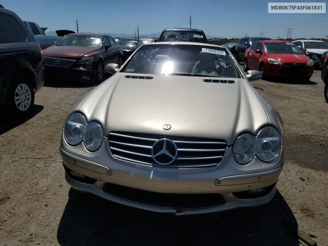 WDBSK75F43F061831 2003 Mercedes-Benz Sl 500R