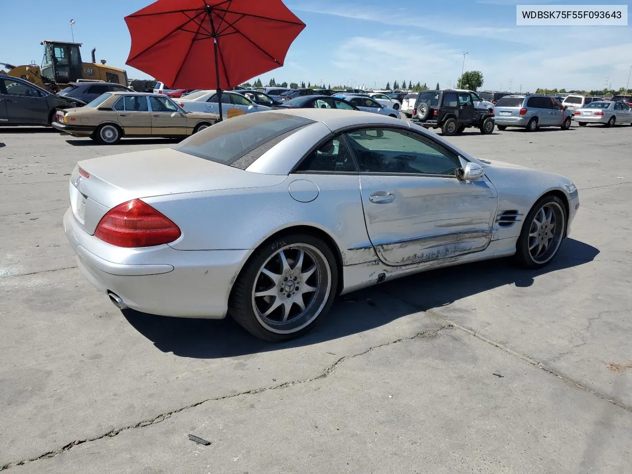 2005 Mercedes-Benz Sl 500 VIN: WDBSK75F55F093643 Lot: 69458274