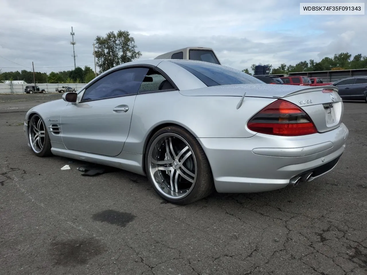 2005 Mercedes-Benz Sl 55 Amg VIN: WDBSK74F35F091343 Lot: 70693174