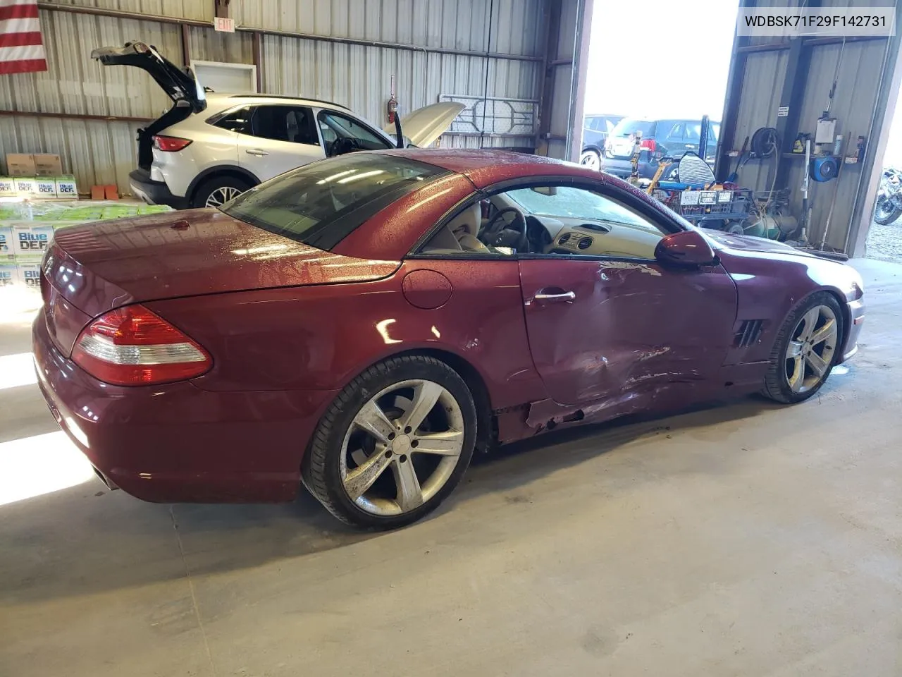 2009 Mercedes-Benz Sl 550 VIN: WDBSK71F29F142731 Lot: 57281054