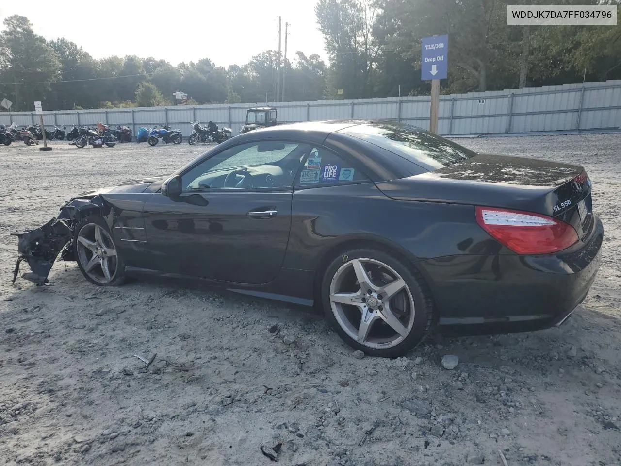 WDDJK7DA7FF034796 2015 Mercedes-Benz Sl 550